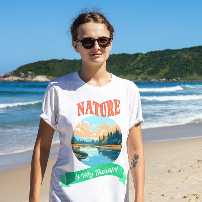 T-shirt La nature est ma thérapie (Créateur téléchargé)