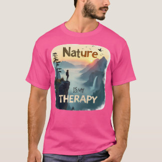 T-shirt La nature est ma thérapie - Randonnée - Femmes