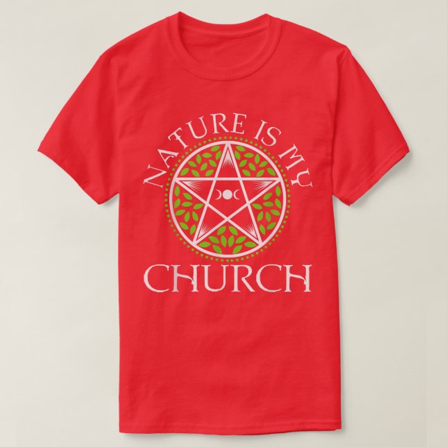 T-shirt La nature est mon église432  (Design devant)
