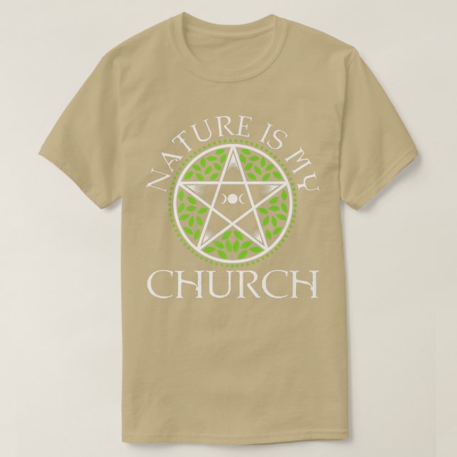 T-shirt La Nature Est Mon Église 438  (Design devant)