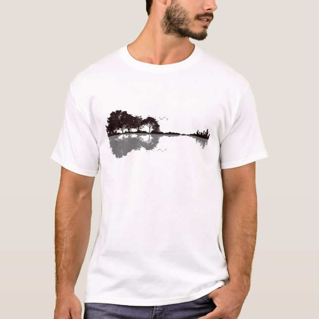 T-shirt La nature guitare (Devant)