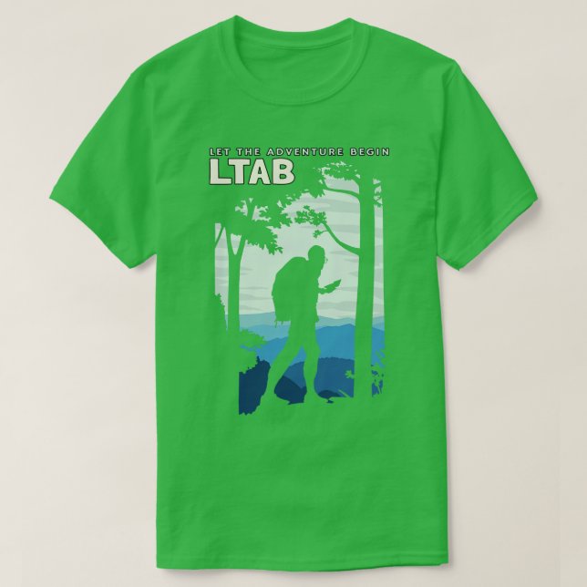 T-shirt La nature m'appelle. Allons Camping (Design devant)