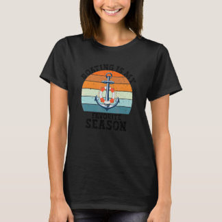 T-shirt La navigation est ma saison préférée Capitaine de 