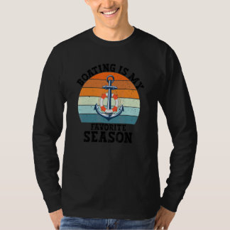 T-shirt La navigation est ma saison préférée Capitaine de 