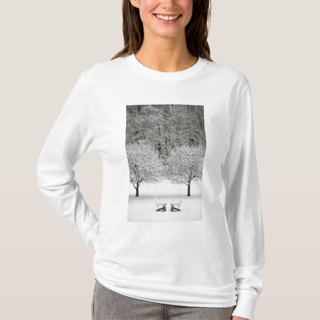 T-shirt La neige a couvert le paysage (Devant)