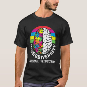 T-shirt La neurodiversité célèbre le spectre cerveau de l'