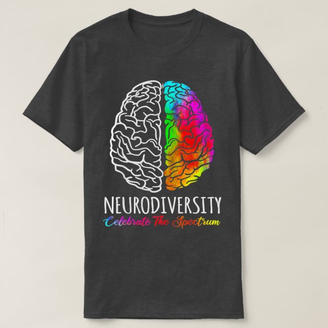 T-shirt La Neurodiversité Célèbre Le Spectre De L'Autisme  (Design devant)
