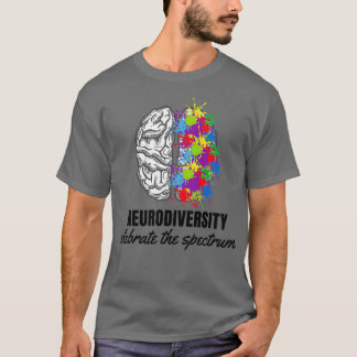T-shirt La neurodiversité célèbre le spectre L'autisme cér