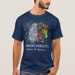 T-shirt La neurodiversité cérébrale célèbre le spectre de