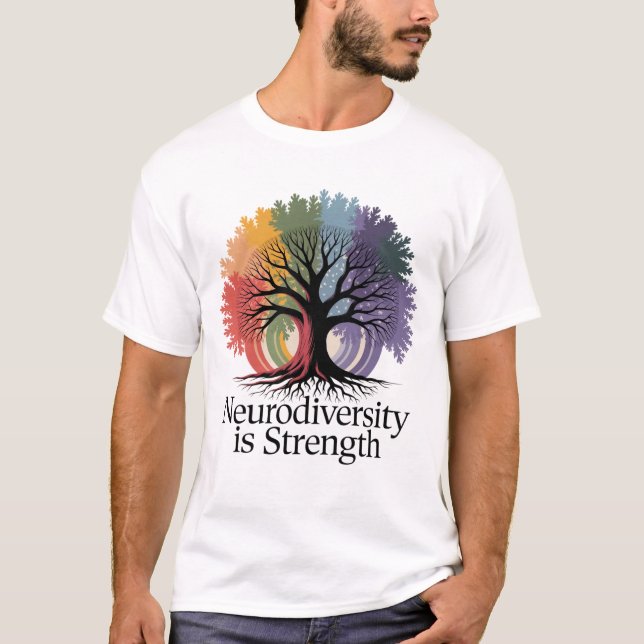 T-shirt La neurodiversité est la force (Devant)