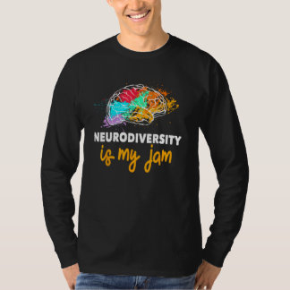 T-shirt La neurodiversité est ma jambe Cool Autistique Sen