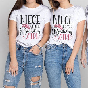 T-shirt La nièce de l'Escouade de fille d'anniversaire