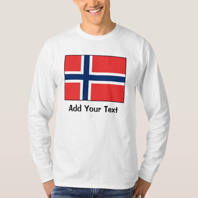 T-shirt La Norvège - drapeau norvégien (Devant)