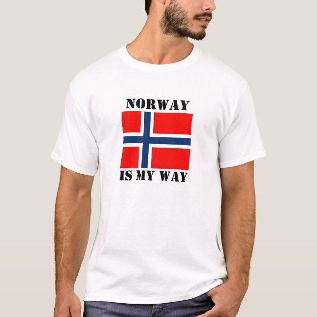T-shirt La Norvège est mon chemin (Devant)