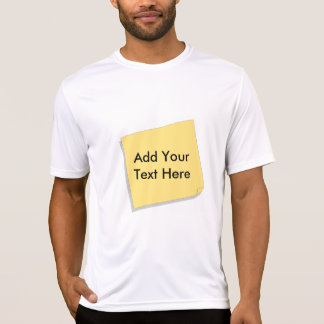 T-shirt La note de post-it ajoutent votre propre texte