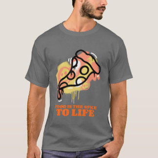 T-shirt La nourriture est l'épice de la vie drôle