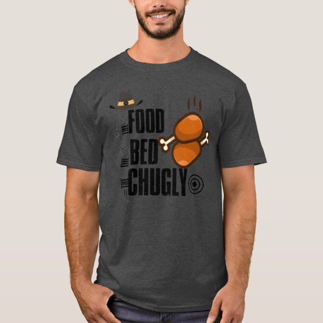 T-shirt la nourriture le lit amis (Devant)