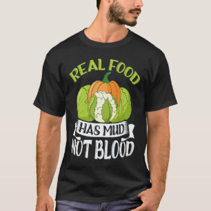 T-shirt La nourriture réelle a des légumes végétariens vég