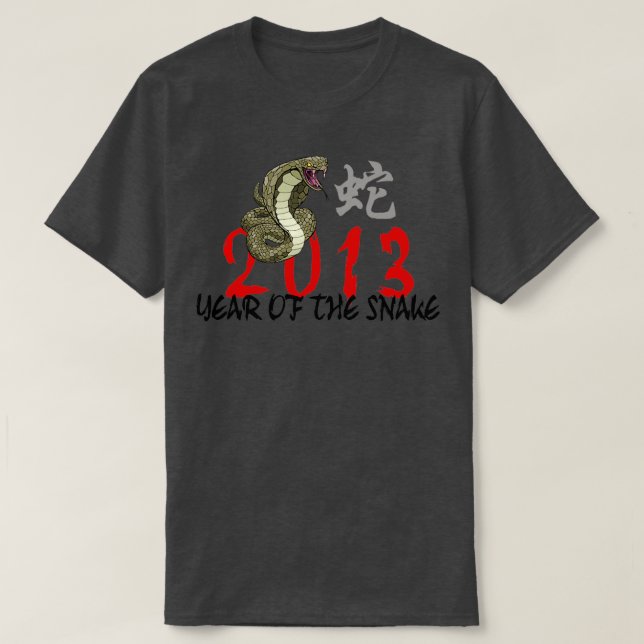 T-shirt La Nouvelle Année chinoise du Snake 2013 (Design devant)