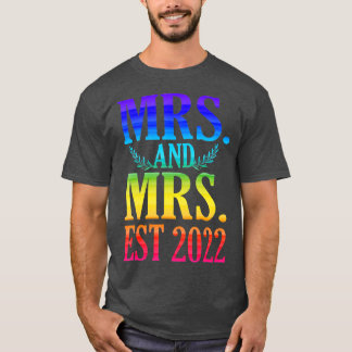 T-shirt La nouvelle mariée vient de se marier Lesbienne Ma
