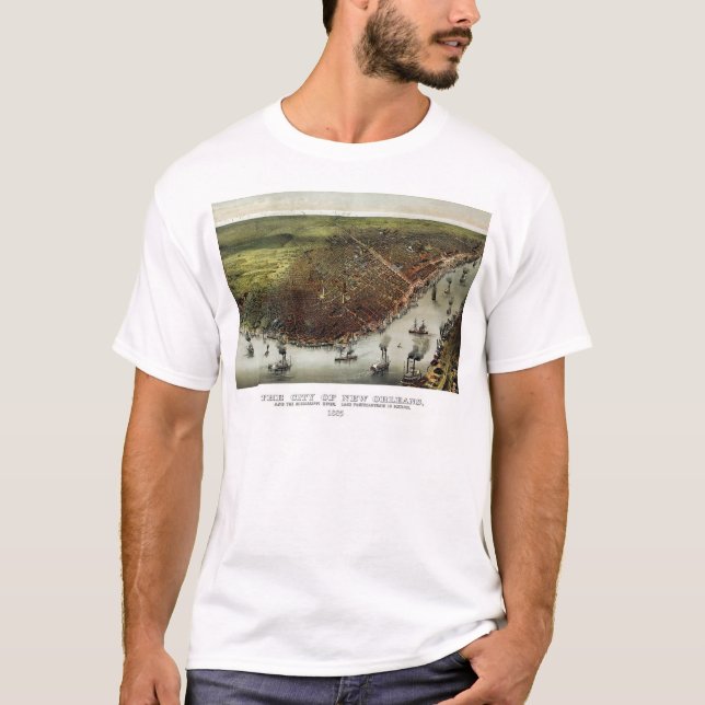 T-shirt La Nouvelle-Orléans - 1885 (Devant)