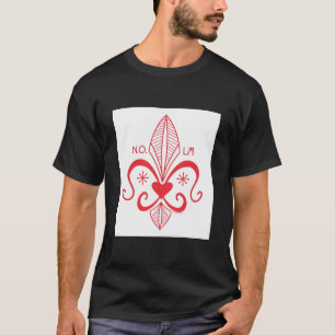 T-shirt La Nouvelle-Orléans Voodoo Fleur de Lis RED