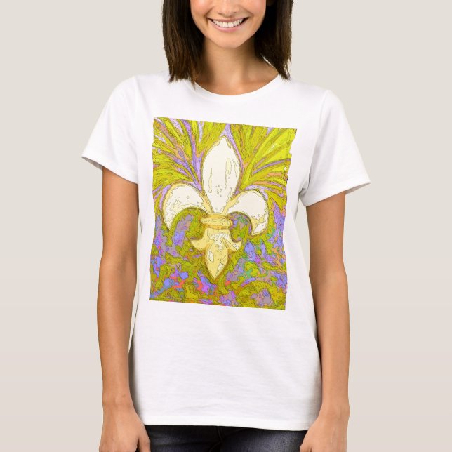 T-shirt La Nouvelle-Orléans Wild Fleur de Lis (Devant)