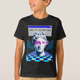 T-shirt La Nouvelle Statue Glitch Vaporwave 2016 Esthétiqu
