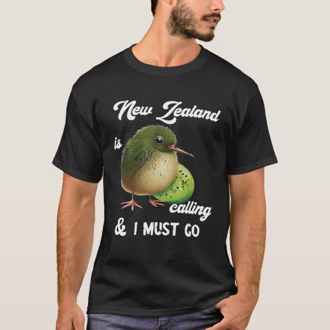 T-shirt La Nouvelle-Zélande Appelle Le Fruit D'Oiseaux Kiw (Devant)
