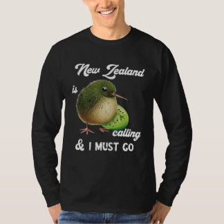 T-shirt La Nouvelle-Zélande appelle l'oiseau kiwi faune fr