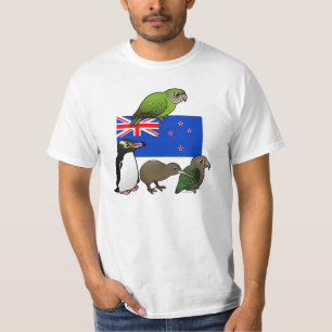 T-shirt La Nouvelle Zélande Birdorables