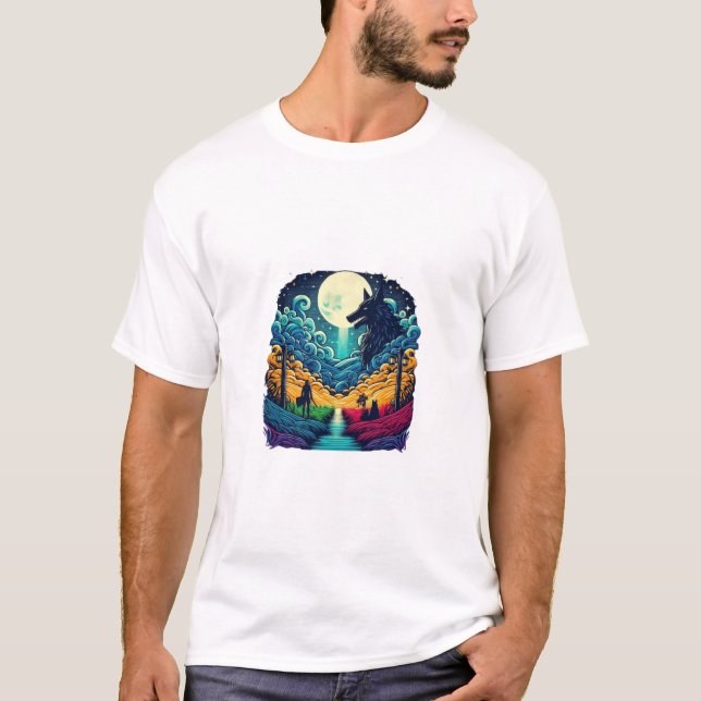 T-shirt La Nuit Est Sombre (Devant)