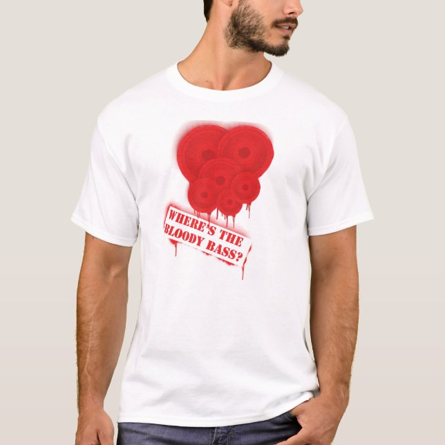 T-SHIRT LÀ OÙ EST LA BASSE SANGLANTE (Devant)