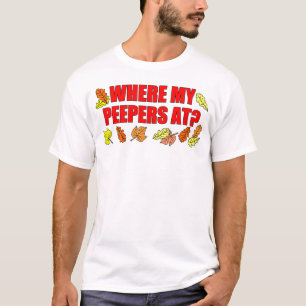 T-shirt Là où est mes Peepers à la feuille piaulant