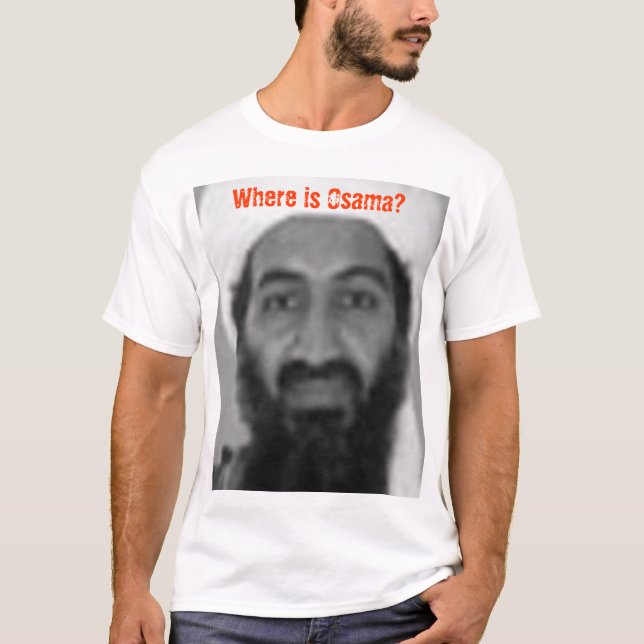 T-shirt Là où est Osama (Devant)