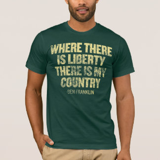 T-shirt Là où il y a chemise de liberté