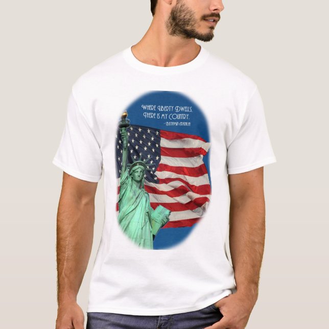 T-shirt Là où la liberté demeure (Devant)