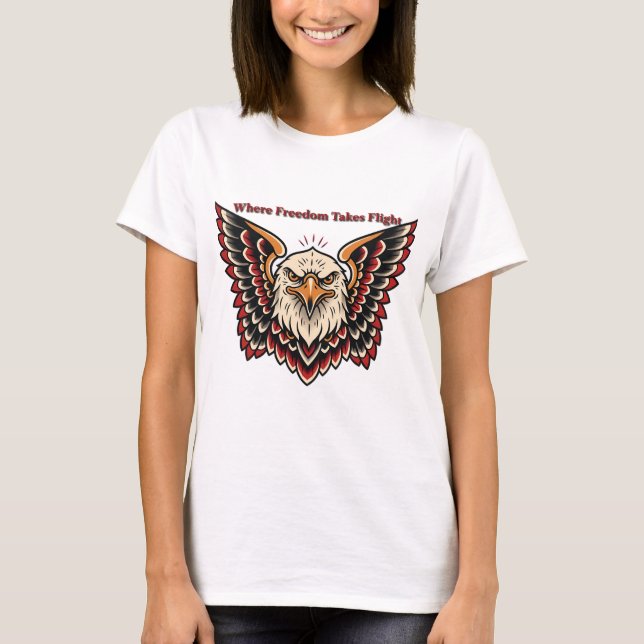 T-shirt Là où la liberté prend son envol (Devant)