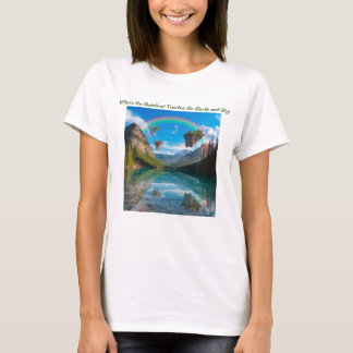 T-shirt Là où l'arc-en-ciel touche la Terre et le ciel
