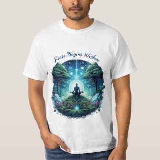 T-shirt La Paix commence à l'intérieur
