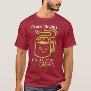 T-shirt La Paix commence avec la Coupe du Vert — Sips sere