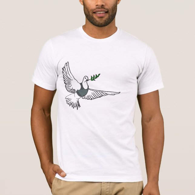 T-shirt La paix   de Banksy soit avec vous chemise (Devant)