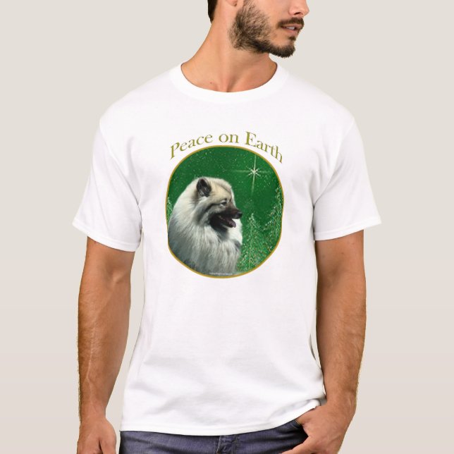 T-shirt La paix de Keeshond (Devant)