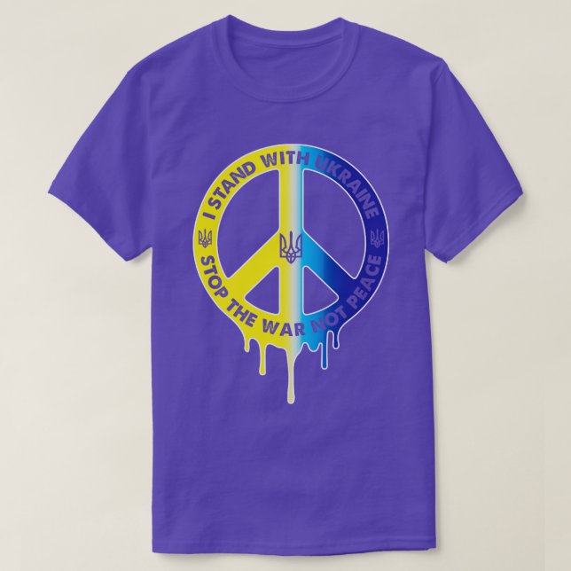T-shirt La Paix En Ukraine (Design devant)