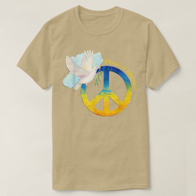 T-shirt La Paix En Ukraine Dose Ukraine Drapeau Ukrainien  (Design devant)