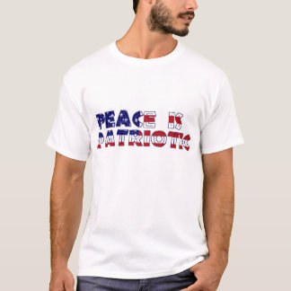 T-shirt La paix est patriotique