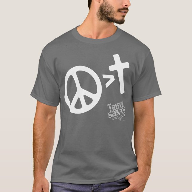 T-shirt La paix est plus grande (Devant)
