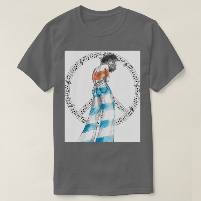 T-SHIRT LA PAIX MUSICALE (Design devant)