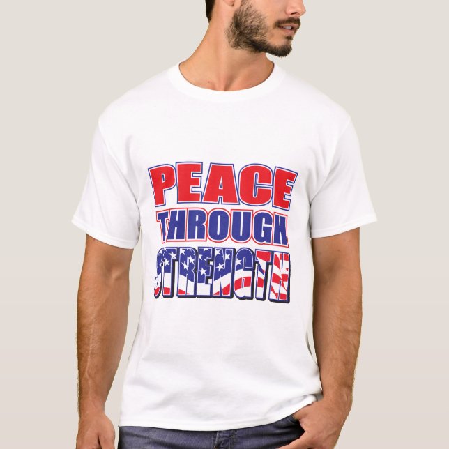 T-shirt La Paix Par La Force (Devant)