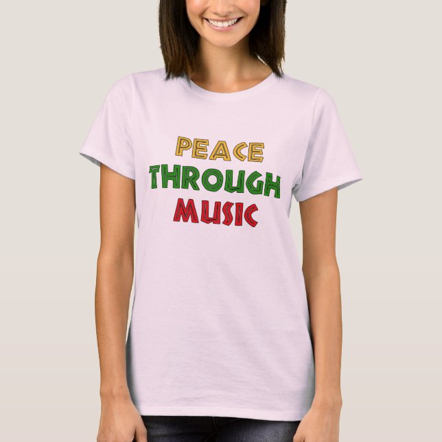 T-shirt La paix par la musique (Devant)